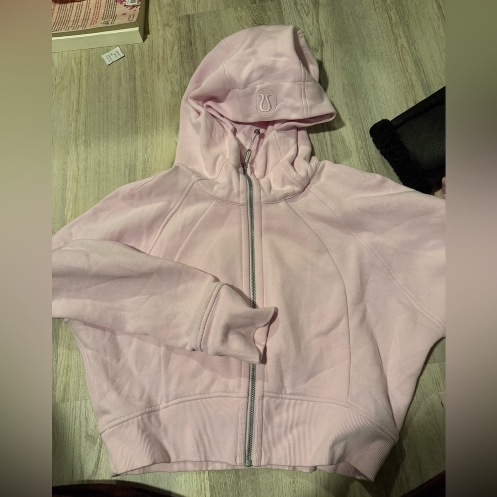 Lululemon baby pink zip up